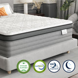 Onlylucky King Size Mattress - 14 Inch Gel Memory Foam Mattress with Individual Pocket Spring for Pressure Relief & Motion Isolation, Premier Comfort Night Sleep, Enhanced Support Hybrid King Mattress Onlylucky