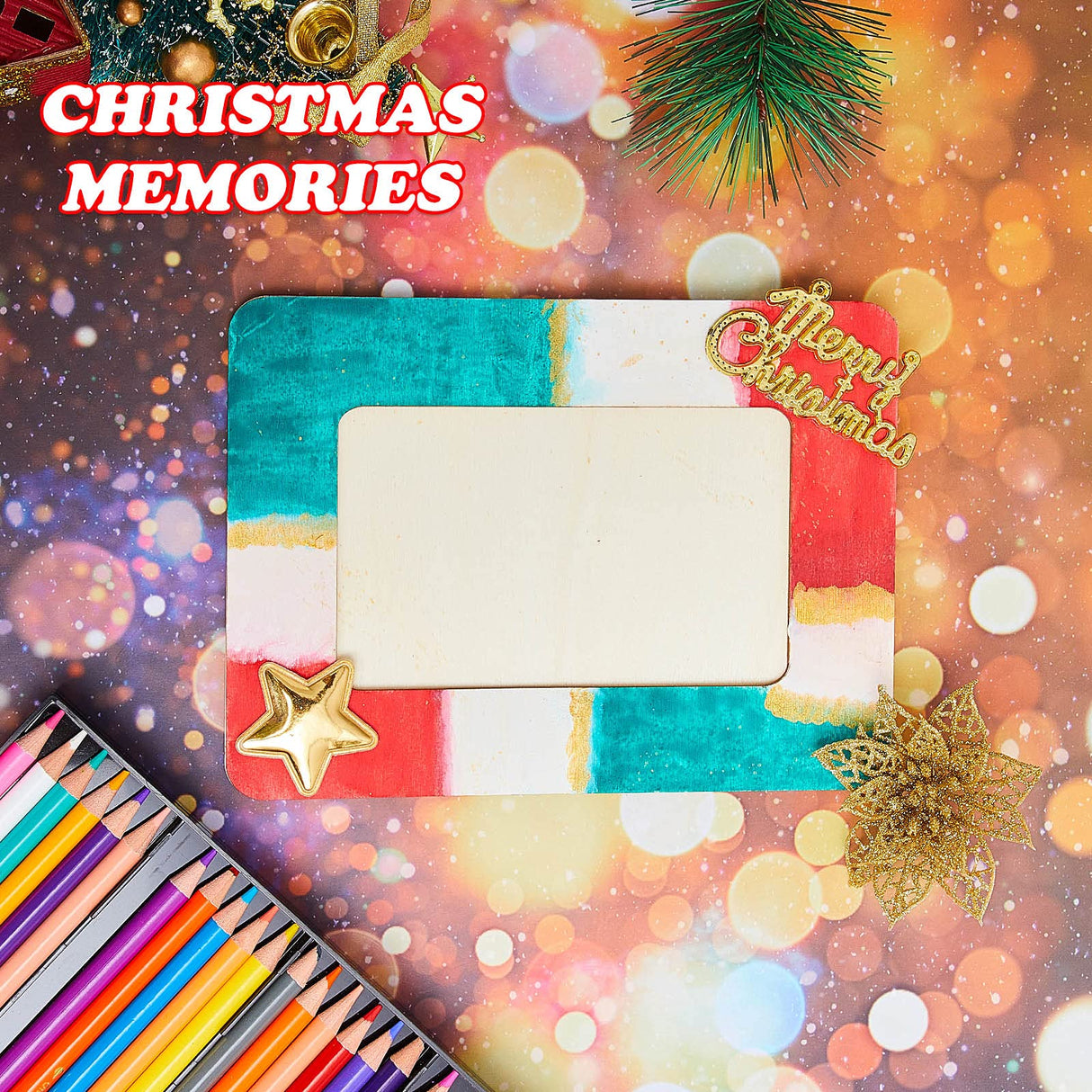 Yalikop 3 Pieces DIY Wood Frames for Crafts Unfinished 4 x 6 inch Picture Frames for Mother Gifts Wedding Crafts Wood, DIY Painting, Graduation Ceremony Decorate Yalikop