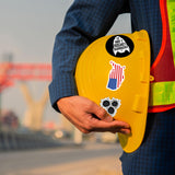 306 PCS Funny Hard Hat Sticker Pack for Adults - Waterproof Vinyl for Welding Helmet, Tool Box, Construction, Electrician, Mechanic Tools - Blue Collar Accessories Debinolo