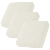 CHUN YI 3PC Stretch Couch Cushion Covers, Individual Sofa Seat Slipcovers Suitable for Armchair Loveseat Sofa with Spandex Jacquard Fabric(3pc, Ivory White/Cream) CHUN YI