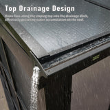 Domi Lean-to Sunroom 12x14FT, Wall Mounted Solarium with Sloping Polycarbonate Roof, Detachable Polycarbonate Screens, 2 Lockable Sliding Doors, Aluminum Gazebo Against Wall Sun Room for Patio Deck domi outdoor living