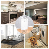 Zedesey 13 Gallon Tilt Out Trash Cabinet with 2 Drawers Wood Hidden Kitchen Recycling Cabinet Free Standing Pet Proof Trash Can Laundry Cabinet for Kitchen (White) Zedesey