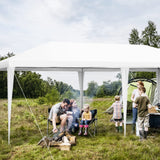 Tangkula 10x20 Ft Canopy Tent, Heavy Duty Party Tent with 4 Removable Sidewalls, Wind Ropes, Ground Stakes, Outdoor White Wedding Tents for Parties, Events, Backyard Tangkula