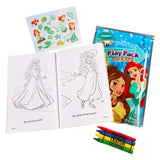 Disney Princess Paint With Water Super Set for Girls Kids Bundle ~ Deluxe Mess-Free Book with Water Surprise Brush, Mini Coloring Book, and Stickers (Disney Princess Party Supplies) Disney