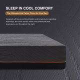 Dyonery Twin XL Firm Mattress 14 Inch, Copper-Gel AeroFusion Memory Foam Mattress in a Box, Cooling Knit Fabric Cover, CertiPUR-US Certified, Pressure Relief, Made in USA, 38”x80”x14”, Black Dyonery