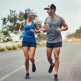 Ultrafun Unisex Sublimation Blank Mesh Baseball Cap Polyester Mesh Trucker Hat (Black White) Ultrafun