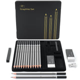 Mr. Pen- Sketch Pencils for Drawing, 19 Pcs, With Graphite Sticks, Erasers and Sharpener, Art Pencils for Sketching, Back to School Supplies Mr. Pen