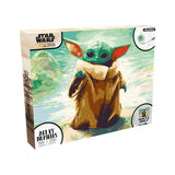 AQUARIUS Star Wars Mandalorian Grogu Art by Numbers Painting Kit (Stretched Canvas) 24 Paints, 3 Paint Brushes, Ready to Hang, Officially Licensed Star Wars Mandaalorian Collectible - 16"x20", Brown AQUARIUS