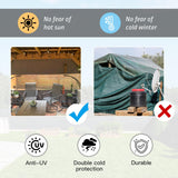 Domi Outdoor Clear Panel Curtain, 18 Oz Vinyl Curtains Weatherproof with Rustproof Grommets, Transparent Heavy Duty PVC Tarp Cover for Gazebo, Pergola, Patio Winter Protection(8'H x 16'W, Brown) domi outdoor living