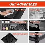 Welfiya 39" W Garage Shelving,5-Tier Heavy Duty Shelving Unit,3000LBS Adjustable Metal Storage Shelves,Storage Rack Units for Industrie,Shed,Warehouse,Basement,Black,39" W x 18" D x 72" H Welfiya