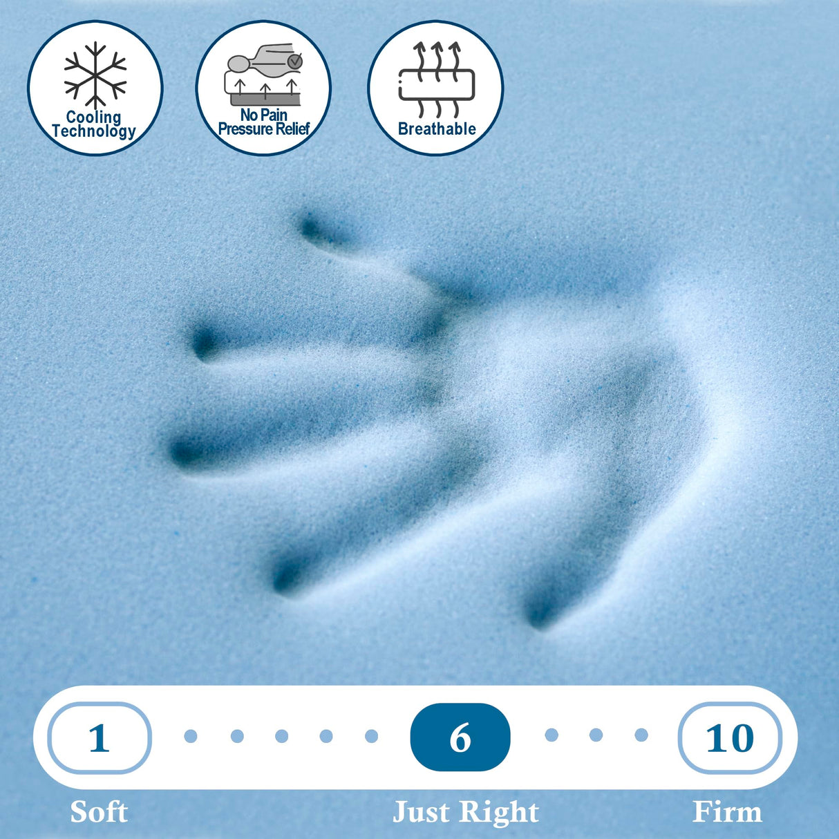 BreezeRest Twin Mattress 6 Inch Memory Foam Mattress Bed in a Box,Medium Firm Cooling Gel Green Tea Twin Size Mattress with Breathable Soft Fabric Cover CertiPUR-US colchones Twin Pressure Relief BreezeRest