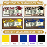Bliver Personalized Graduation Money Holder Custom Wooden Graduation Card Box Cash Holder Envelope Class of 2024 Senior Money Gift for Graduates Bliver
