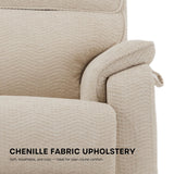 DYNOX 400 LBS Big Tall Man Large-Wide Power Dual Motor Lift Recliners Chairs for Elderly, Lay Flat Lift Chair with Infinite Positions, Heat & Massage, Extended Footrest (9298L,Chenille,Beige) DYNOX