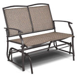 Giantex OP3100-New Patio Glider Bench, Brown 41.5"X28.0"X37"(LXWXH) Giantex