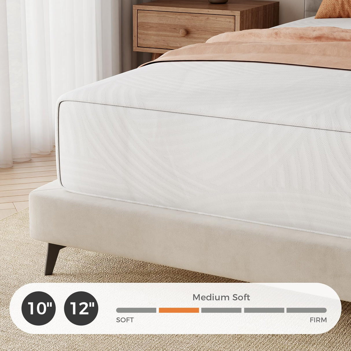 Sweetnight Queen Size Mattress 10 Inch Memory Foam Queen Mattress in a Box for Pressure Relief & Motion Isolation, Plush Queen Bed Mattresses CertiPUR-US Certified Sweetnight