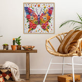 Blossom Wings Jigsaw Puzzle 1000 Piece for Adult, Colorful Flower Butterfly Jigsaw Puzzles Impossible Art, Pretty Aesthetic Challenging Puzzles Larkipuzz