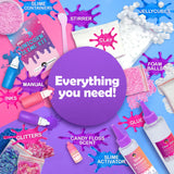 Original Stationery Mini Unicorn Slime Kit for Girls Ages 8-12, Create Unicorn Sparkle, Foam, Clay and Jelly Cube Slime, Fun Crafts for Kids Original Stationery