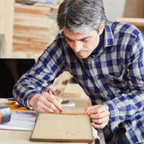 Briwooody 6 Pcs Hollow Wood Plank Live Edge Woodslab Unfinished Wood Boards for Crafts Rustic Wooden Plaque for DIY Burning Home Decor Weddings(11 x 7-9 Inch) Briwooody