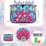 Geyoga 2 Pcs Diamond Art Purses Handbag Diamond Art Kits for Adults Sunflower and Flower Crossbody Bag 5D DIY Shoulder Makeup Bag Chain Leather Clutch Purse Geyoga