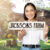 Rustic Custom Sign, Personalized Metal Signs, Cristmas Gift for Him Men Dad, Man Cave, Indoor and Outdoor Use, 4x18 Inches, ACM, Fade Resistant, Sigo Signs