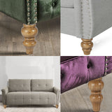 Wood Furniture Legs Sofa Legs Pack of 4,Round Couch Legs Espresso Mid Century Desk Legs,Sofa Replacement Parts,for Dresser Legs Sideboard Recliner Couch Circle Chair Couch Riser (6inch, wood color) MAOHAM