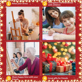 Christmas Paint by Numbers for Adult, Snowman Paint by Numbers Kit for Adults Beginners, DIY Christmas Acrylic Painting on Canvas for Home Wall Art Decor(16x20inch) Mandun