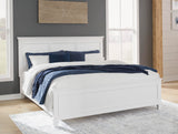 Signature Design by Ashley Fortman Farmhouse Panel Headboard, King/California King, White Signature Design by Ashley