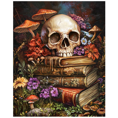 xcemhil Halloween Paint by Numbers Kit for Adults, Book Painting by Numbers, Adult Paint by Number Kits Suitable for Gifts and Interior Decor 16x20 Inch xcemhil