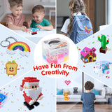 Fuse Beads Kit for Kids: 10000PC Melty Beads Set, 5MM Iron Melting Beads Craft Kit with 8 Pegboards,5 Ironing Paper and Accessories, Arts and Crafts Set Toys Gifts for Boys Girls Christmas Birthday LULUETPUE