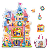 ELX 60 Piece Castle Jigsaw Puzzle for Kids 3+, Large Floor Puzzle for Preschool Learning with Storage Bag, Educational Toy Gift Birthday and Christmas for Boys Girls ELX