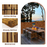 TOOKNIN Natural Reed Fence,6FT X 16.4FT Bamboo Fencing Privacy Reed Screening for Outdoor, Gallery, Restaurant, Hotel, Patio (Brown) TOOKNIN