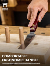 Japanese Flush Cut Saw - 6 Inch Double Edge Pull Saw for Flush Cutting Dowels, Pegs, Wedges - Hardwood Softwood Hand Saw - Small Wood Saw - Temple Tool Co. Temple Tool