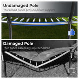 Lyromix Large Outdoor Trampoline with Basketball Hoop, 15FT Trampoline with Lights for Kids and Adults, Recreational Trampolin with Sprinkler and Stakes Lyromix