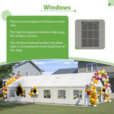 KEIKI 40'x20' Outdoor Heavy Duty Party Tent, Large Commercial Canopy Wedding Event Shelters w/ 3 Carry Bags & Removable Sidewalls, Outdoor Canopy Gazebo Tents for Party Garden Patio, White KEIKI