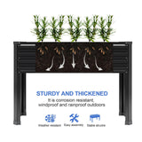 DIIYIV Galvanized Raised Garden Bed with Legs,2PCS 48×18×30in Elevated Planter Box for Backyard,Garden, Patio, Balcony, 300lb Capacity,Planters for Outdoor Plants,Black DIIYIV