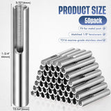 Yaocom 50 Pack 316 Stainless Steel 1/8" Invisible Cable Railing Kit Invisible Terminal Toggle Anchor Angle Stainless Steel Adjustable Cable Railing for Metal Railing Corner Post and Wall Post Yaocom