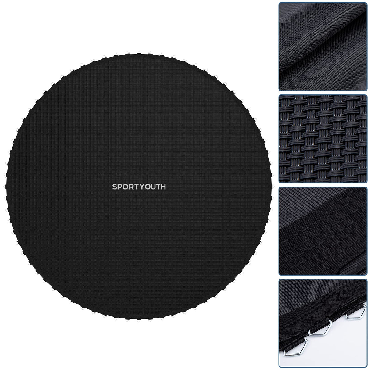 NONMON Trampoline Replacement Mat Fits 14 ft Round Trampoline Frame with 72 V-Hooks Fits 6.5 inch Trampoline Mat, UV-Resistant, with Spring Hook(Not Include Spring) NONMON