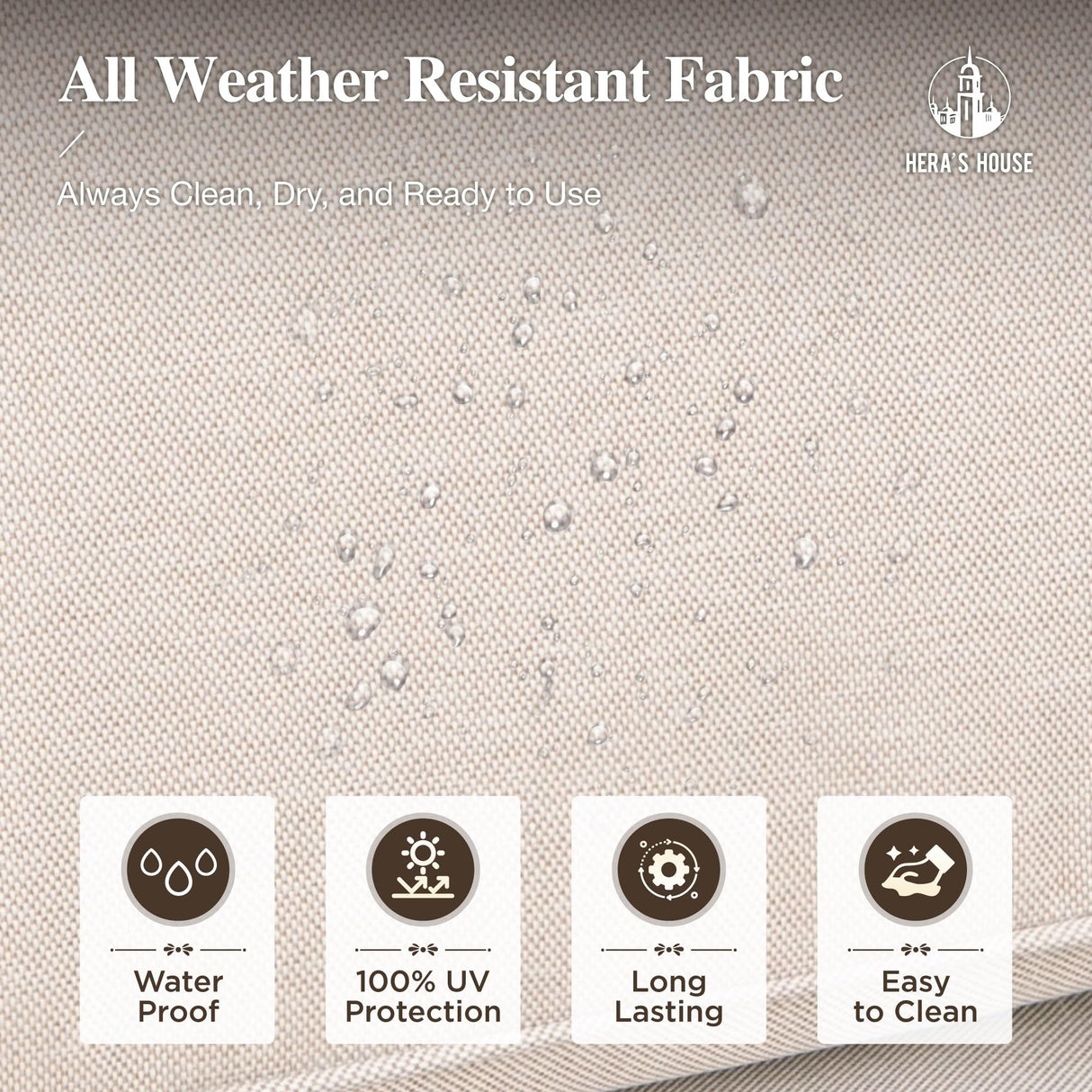 HERA'S HOUSE Patio Furniture Set, All Weather 7 Seats Outdoor Sectional Wicker Sofa with 44" Coffee Table, 5.5" Thick Waterproof Cushion 8 Piece Modular Conversation Sofa Set for Garden Deck Backyard HERA'S HOUSE