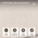 HERA'S HOUSE Patio Furniture Set, All Weather 7 Seats Outdoor Sectional Wicker Sofa with 44" Coffee Table, 5.5" Thick Waterproof Cushion 8 Piece Modular Conversation Sofa Set for Garden Deck Backyard HERA'S HOUSE