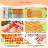 EOBROMD Diamond Art Kits for Adults, DIY Funny Cow Diamond Art Painting Kits for Adults Beginners, 5D Full Drill Diamond Dots with Diamond Gem Art and Crafts for Home Wall Decor 12x12inch EOBROMD