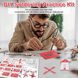DIY Windmill Solder Practice Kit for Beginners, Soldering Practice Kit with LED Flashing Light & Adjustable Rotation Speed for Students Soldering Training, School STEM Education Project IS