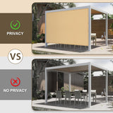 LOVE STORY Shade Cloth 3/6/8/10/12/20FT Sun Shade Cloth with Grommets Pergola Shade Cover 95% UV Protection for Patio Outdoor, 10x12 FT Sand LOVE STORY