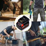 DM18M Battery Adapter Compatible for Dewalt 18v-20v Lithium Batteries & for Milwaukee 18v M18 Lithium Batteries, Work Compatible with Makita 18v Cordless Power Tools Echoyee