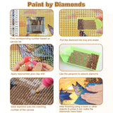 CEOVR Fishing Diamond Art Kits for Adults, Diamond Painting Dots DIY Gem Art, Adult Crafts Kits Wall Decor for Home Office 12x16in CEOVR