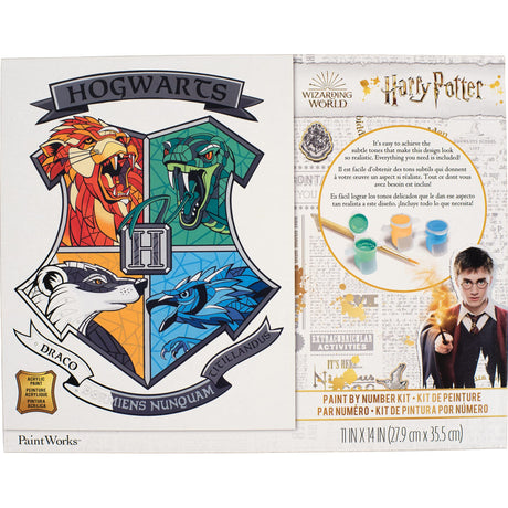 PaintWorks Hogwarts Harry Potter Paint by Number Kit for Adults and Kids Dimensions