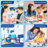 JAPBOR Ocean Animals Coloring Books - 24PCS Under The Sea Mini Colouring Book Bulk for Kids Party Favors, Sea Animal Summer DIY Art Drawing Booklet Supplies, Birthday Painting Game Goodie Bag Fillers JAPBOR