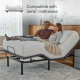 Serta baselogic Level 2 Adjustable Base Bed Frame - King - Head and Foot Adjustability, Wireless Remote, Zero-Gravity Preset, and Foldable for Convenient Mobility and Storage Serta