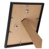 ijuerybai 6 Sets 8x12 Picture Frame, Frames for 8 x 12 Canvas Collage Photo Poster Certificate Wall Gallery, High Transparent Horizontal Vertical Black 8 by 12 Inches ijuerybai