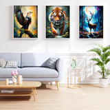UiSdfuy Diamond Art Kits Crafts DIY 5D Diamond Art Packs Kits Full for Adults Beginner,Home Wall Decoration Gift 11.8x15.7inch (6 Pack Wild Animal) UiSdfuy