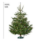 Krinner Christmas Tree Genie XL - Green Tree Stand - Original Single Cable Operation, Holds up to 10 ft Live Trees - Foot Pedal Setup & Water Reservoir with Level Indicator - German Made Krinner